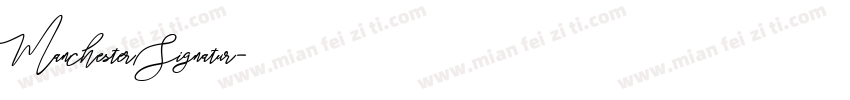 Manchester Signatur字体转换